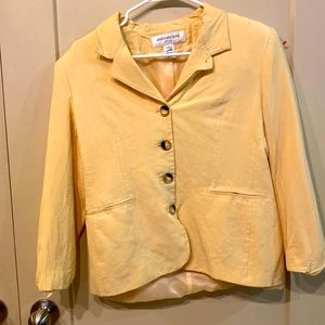 90s vintages Jones Ney York light yellow blazer